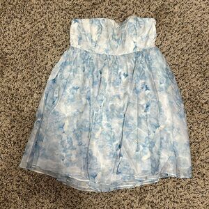 strapless dahlia dress